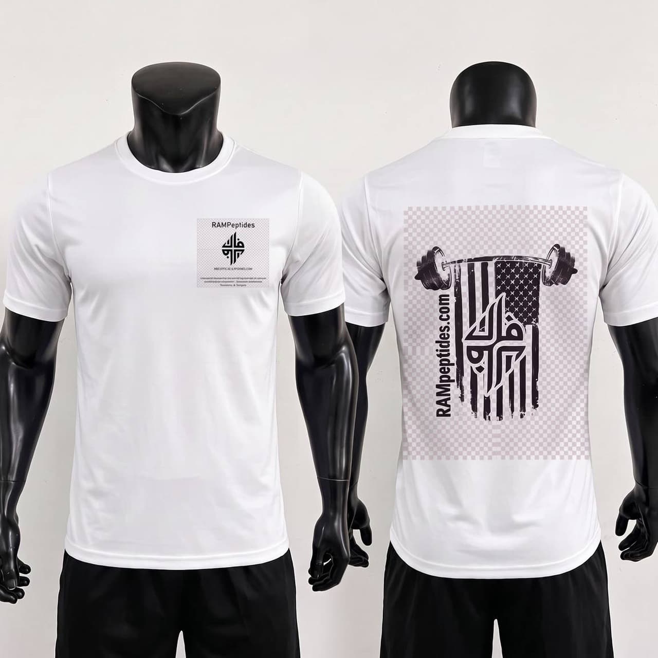 RAMpeptides Workout T-Shirt 2XL · White